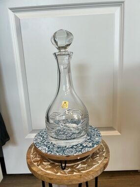 Bleikristall Cut Crystal Decanter with Stopper - Clear Glass